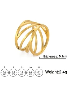 Vòng rỗng - Vàng - Xem 3