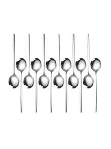 1/4/8/12 piezas Cucharilla pequeña de acero inoxidable, cucharilla para revolver café, cucharilla de postre, útiles escolares, regalo de Navidad