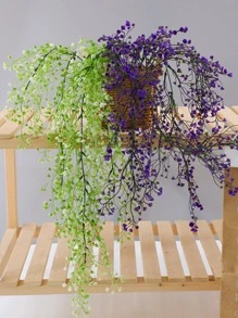 Nhựa Nhân Tạo Hoa Dây Leo, Hoa Giả Cho Đám Cưới, Trang Trí Nhà Cửa - Màu tím - Xem 4