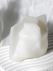 1入組花卉圖案和頭骨設計DIY矽膠矽膠模具 - 白色 - 查看 4