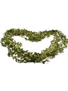 1pc Polyester Artificial Leaf Vine, Minimalist Artificial Vine For Home - Green - View 7