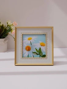 1pc PVC Photo Frame, Minimalist Plain Photo Frame For Home - White - View 6