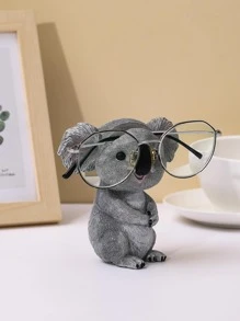1 pieza Soporte de gafas de resina con diseño de koala de dibujos animados, accesorio decorativo para el hogar, mejor regalo - Multicolor - Ver 4