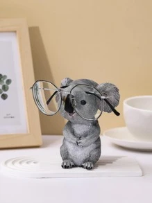 1 pieza Soporte de gafas de resina con diseño de koala de dibujos animados, accesorio decorativo para el hogar, mejor regalo - Multicolor - Ver 1