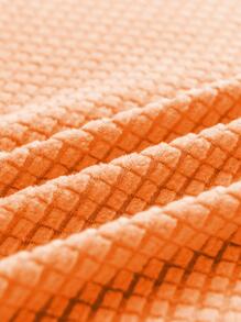 1 Tấm Bọc Ghế Sofa Màu Trơn, Tấm Bọc Ghế Sofa Polyester Tối Giản Cho Gia Đình - trái cam - Xem 4