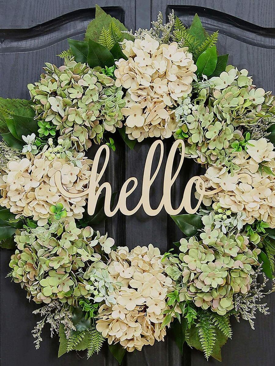 1入組PP人造花環現代家用人造花環 - 彩色 - 查看 1