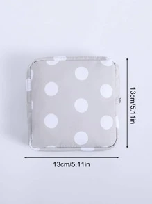 1 件/2 件 紧凑型卡通女士卫生巾架零钱包手拿包 - 淺灰色 - 查看 4