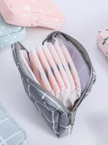 1 pièce/2 pièces Mini pochette de dessin animé pour femmes, serviette hygiénique multifonctionnelle et porte-monnaie