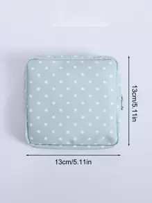 1 pièce/2 pièces Mini pochette de dessin animé pour femmes, serviette hygiénique multifonctionnelle et porte-monnaie