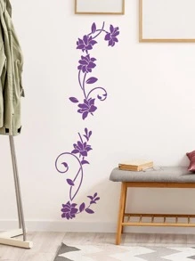 1 Họa Tiết Hoa Đề Can Dán Tường Tím PVC Tự Dán Tường Nghệ Thuật Tường Cho Trang Trí Nhà - Màu tím - Xem 2