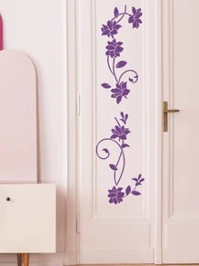 1 Họa Tiết Hoa Đề Can Dán Tường Tím PVC Tự Dán Tường Nghệ Thuật Tường Cho Trang Trí Nhà - Màu tím - Xem 6