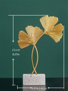 1pc Ginkgo Biloba Design Decoration Craft - Multicolor - View 2