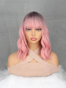 Peluca sintética corto ondulado con tupe - Multicolor - Ver 6