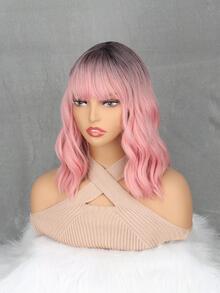 Peluca sintética corto ondulado con tupe - Multicolor - Ver 8