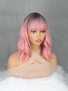 Peluca sintética corto ondulado con tupe - Multicolor - Ver 7