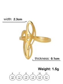 Vòng rỗng - Vàng - Xem 3