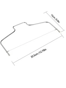 1 dụng cụ cắt bánh bằng thép không gỉ - Bạc - Xem 6