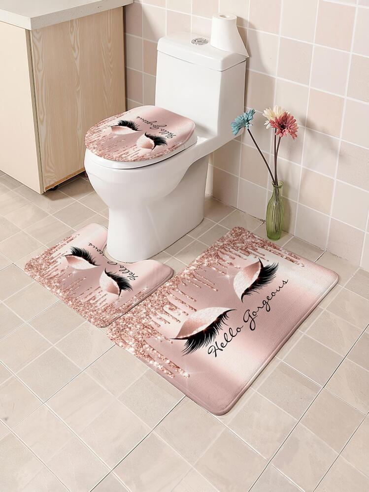 Tappeto da bagno rosa margherita carino fiore tappeto da bagno
