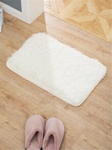 1入組白色家用地毯滌綸蓬鬆地板地毯 - 米色 - 查看 5