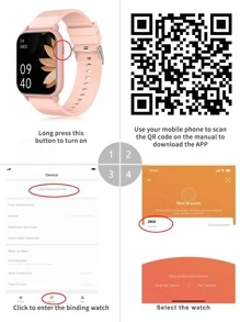 Relojes Inteligentes Casual Deportivo - Rosa - Ver 11