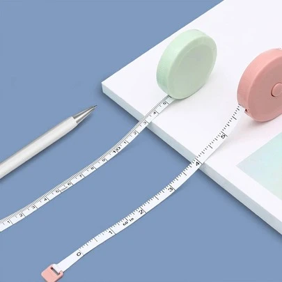 1 thước dây rút, thang đo kép inch và centimet, dài 1,5m/5ft, dùng cho học sinh và người lớn, đo đạc khi đi học, thước kẻ.