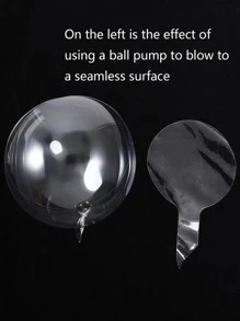 10 piezas Globo Bobo de PVC de 18 pulgadas, globo Bobo transparente romántico para decoración de escena de fiesta de cumpleaños - transparente - Ver 6