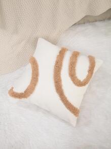 1入組編織簡約裝飾枕柔軟滌綸抱枕適用於家居裝飾 - 彩色 - 查看 2