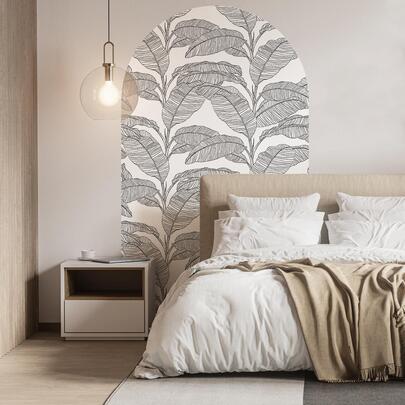 SUPSTICKER 1 件防水厚叶印花墙贴，PVC 自粘墙面装饰贴，用于家居装饰，贴纸，墙贴花，乙烯基贴花用于家居装饰，春季装饰品让您的家焕然一新，节日装饰贴纸礼物生日毕业