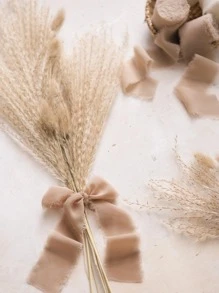 1 Roll Khaki Ribbon, Bow Ribbon, Gift Wrapping Supplies, Bouquet Ribbon, Light Brown Ribbon, Suitable For Weddings, Birthday Parties, Birthday Gift Wrapping, Party Favors, Birthday Gifts, Wedding Gifts Wrapping, DIY Valentine's Day Gift Wrapping, Gift Ties, Craft Materials, Decorative Materials, Wedding Decor, Birthday Decor, Baby Shower Decor - Brown - View 5