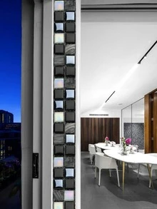 10入組/套PVC創意瓷磚圖案牆貼 - 黑色 - 查看 5