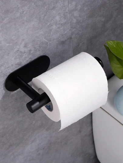 1入不打孔不銹鋼廚房、浴室、櫥櫃用紙巾架