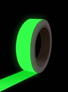 1pc PVC Floor Sealing Sticker, Creative Glow In The Dark Tile Decoration Seam Tape For Home - Green - View 2
