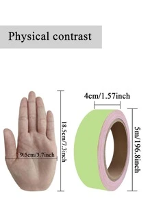 1pc PVC Floor Sealing Sticker, Creative Glow In The Dark Tile Decoration Seam Tape For Home - Green - View 8