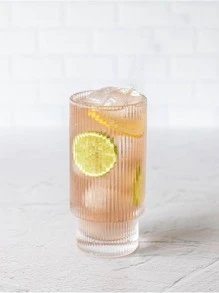 1Pc Phong Cách Bắc Âu/Scandinavi Nhẹ Sang Trọng Dọc Cốc Cà Phê Thủy Tinh - Trong sáng - Xem 3