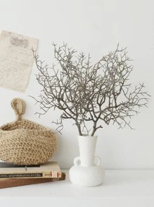 1入組塑料人造植物家居裝飾人造樹枝 - 棕色 - 查看 3