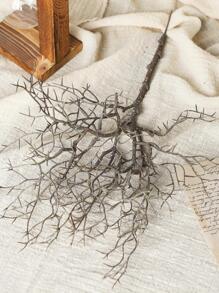 1入組塑料人造植物家居裝飾人造樹枝 - 棕色 - 查看 8