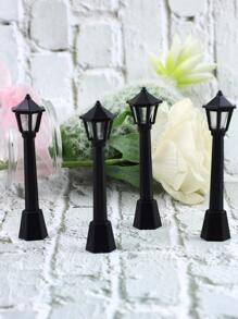 4入組PP花園雕像現代路燈設計家居花園裝飾品 - 黑色 - 查看 5
