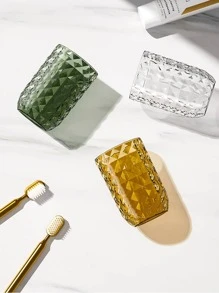 1pc Clear Gargle Cup Home Bathroom Decor - Clear - View 5