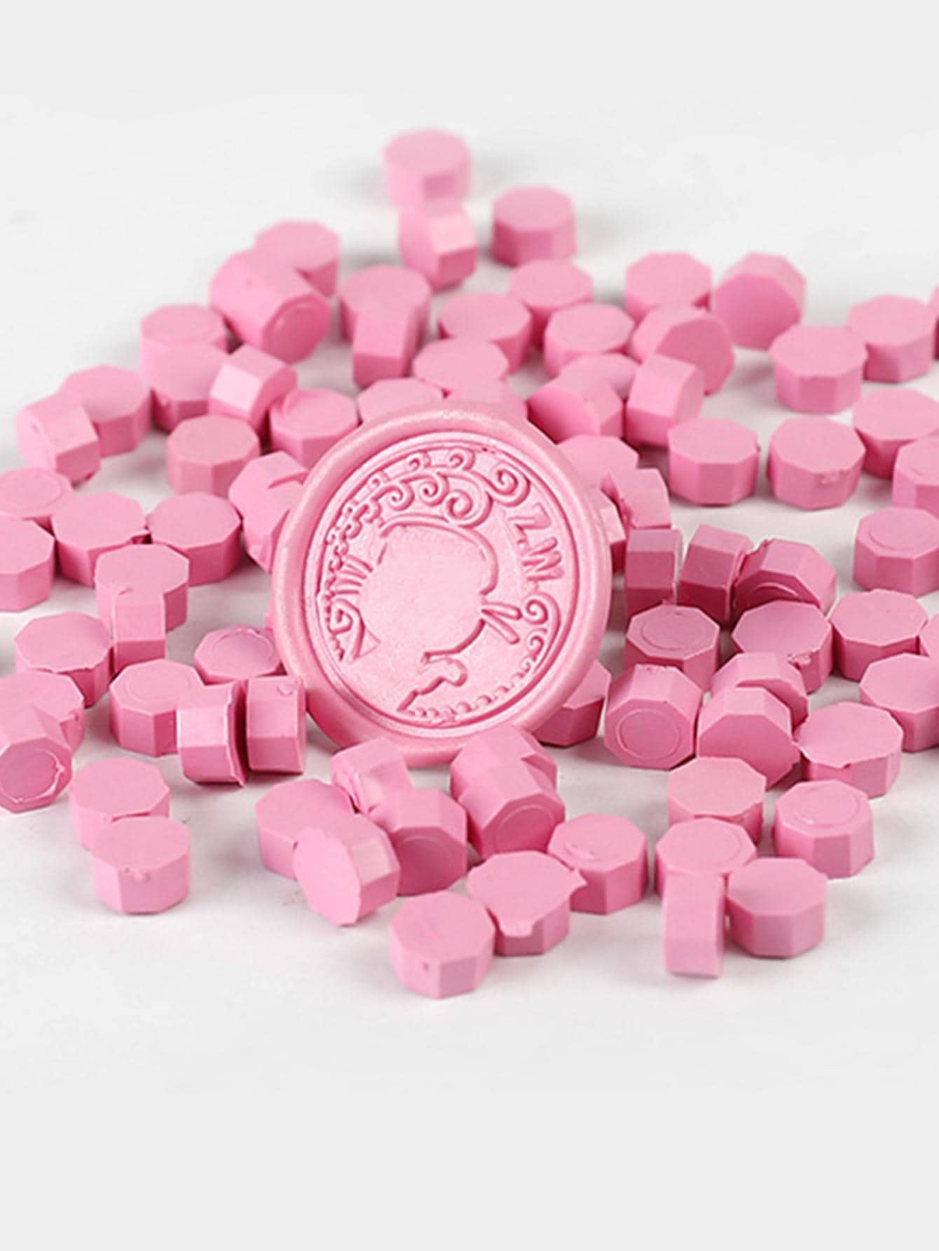 100 cái Sáp màu rắn - Hồng - Xem 1