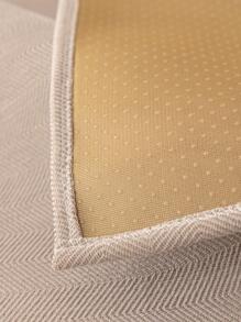 1pc Pom Pom & Tassel Decor Sofa Towel, Modern Polyester Sofa Cover Blanket For Home, All Season - Beige - View 5