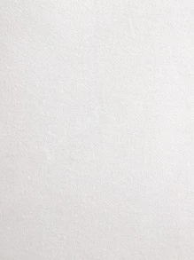 1入組素色靠墊套無填充物極簡主義帆布流蘇飾邊裝飾性抱枕套適用於客廳家居裝飾 - 白色 - 查看 4