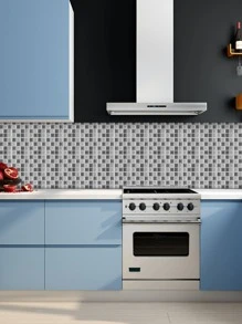 6pcs Mosaic Pattern Kitchen Sticker - Multicolor - View 7