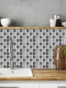6pcs Mosaic Pattern Kitchen Sticker - Multicolor - View 6