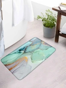 1 Đá Cẩm Thạch In Thảm Tắm Hoặc 1 Màn Tắm, Polyester Hiện Đại Màn Tắm Hoặc Thảm Nhà Tắm Cho Phòng Tắm - Nhiều màu - Xem 3