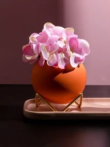 1入組素色花瓶 - 橘色 - 查看 1