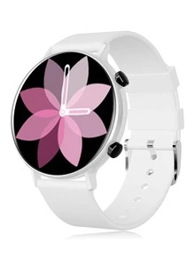 Round Smart Watch - White - View 2