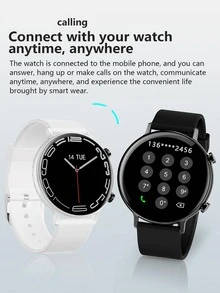 Round Smart Watch - White - View 10