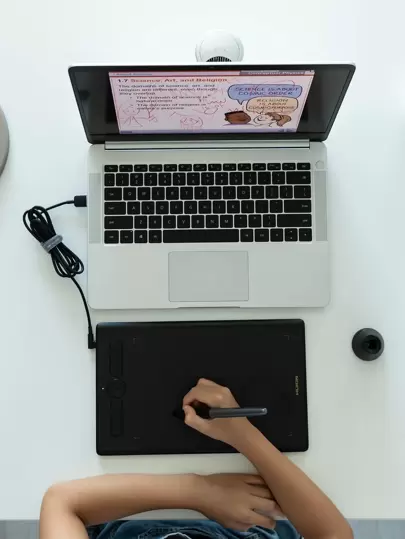 Huion Inspiroy H580X Graphics Drawing Tablet 8 Press Keys USB-C Port ±60° Tilt