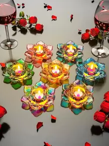 1 cái khuôn tự làm hình hoa sen - trắng - Xem 2