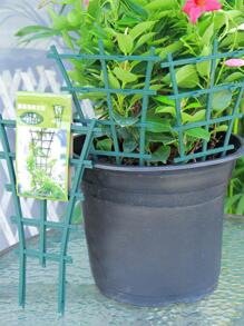 2pcs PP Plant Support Stake, Modern Green Plant Stake For Garden - Green - View 2